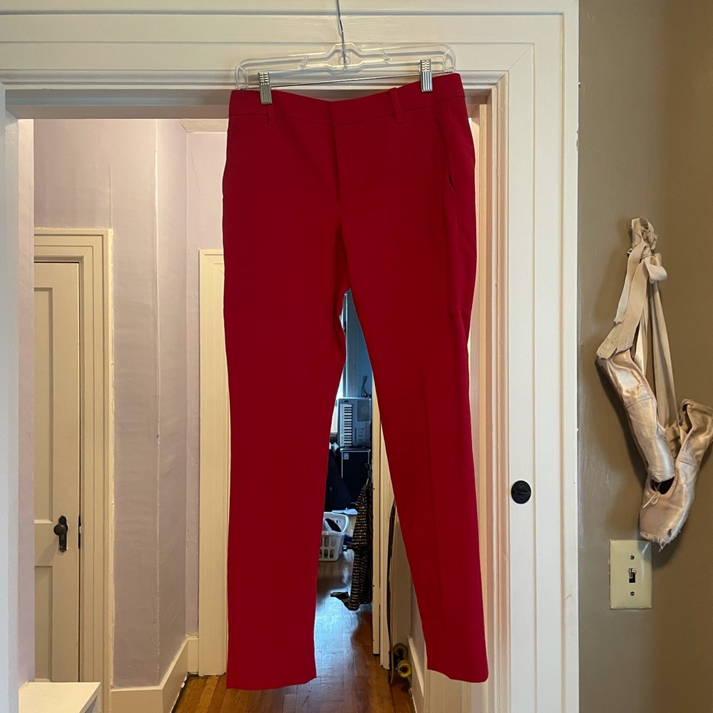Zara size 4 red chino pants